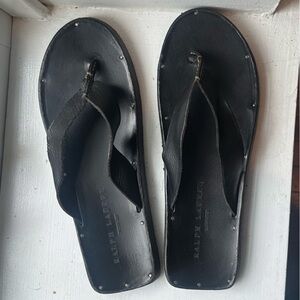 Men’s Ralph Lauren Purple Label Leather Sandals
